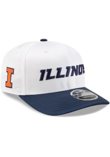 New Era Illinois Fighting Illini 2T Satin 9SEVENTY Stretch Snap Adjustable Hat - Navy Blue