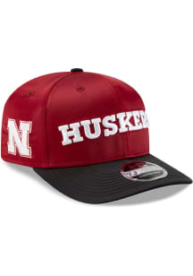 New Era Nebraska Cornhuskers 2T Satin 9SEVENTY Stretch Snap Adjustable Hat - Red