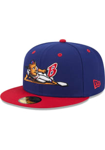New Era Buffalo Bisons Mens Blue 2025 Theme Night 59FIFTY Fitted Hat