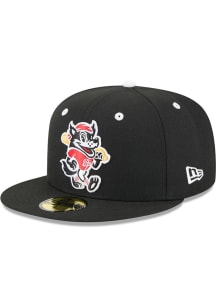 New Era Erie SeaWolves Mens Black 2025 Theme Night 59FIFTY Fitted Hat