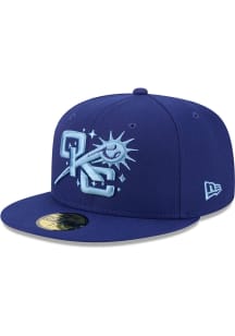 New Era Oklahoma City Dodgers Mens Navy Blue 2025 Theme Night 59FIFTY Fitted Hat