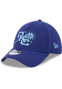 New Era Oklahoma City Dodgers Mens Navy Blue 2025 Theme Night 39THIRTY Flex Hat