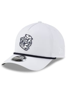 New Era Michigan Wolverines Vault Rope 9FORTY M CROWN Adjustable Hat - White
