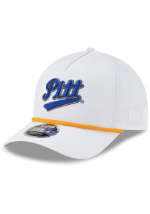 New Era Pitt Panthers Vaut Rope 9FORTY M CROWN Adjustable Hat - White