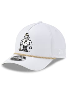 New Era Purdue Boilermakers Rope 9FORTY M CROWN Adjustable Hat - White