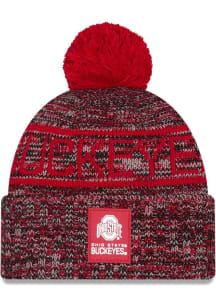 New Era Ohio State Buckeyes Red 25 COLFB SLCW SPORT KNIT Mens Knit Hat