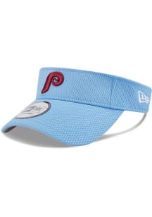 New Era Philadelphia Phillies Mens Light Blue Visor Adjustable Visor