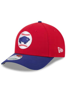New Era Buffalo Bisons Player Replica M Crown 9FORTY Adjustable Hat - Red