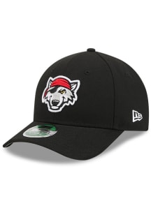 New Era Erie SeaWolves Player Replica M Crown 9FORTY Adjustable Hat - Black