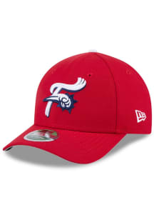 New Era Reading Fightin Phils Player Replica M Crown 9FORTY Adjustable Hat - Red