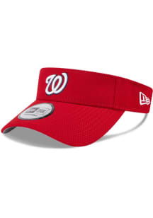 New Era Washington Nationals Mens Red 2025 Spring Training Adjustable Visor