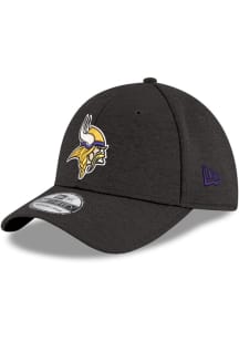 New Era Minnesota Vikings Mens Black Shadow Tech 39THIRTY Flex Hat