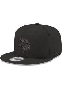 New Era Minnesota Vikings Black Basic 9FIFTY Design Mens Snapback Hat