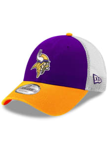 New Era Minnesota Vikings Trucker 9FORTY Adjustable Hat - Purple