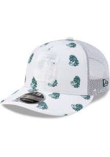 New Era Michigan State Spartans All Over Mascot Low Pro 9FIFTY Adjustable Hat - White