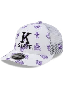 New Era K-State Wildcats All Over Mascot Low Pro 9FIFTY Adjustable Hat - White
