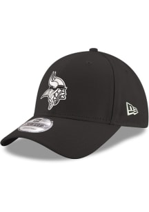 New Era Minnesota Vikings Stretch Snap 9FORTY Classic Design Adjustable Hat - Black