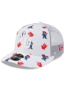 New Era Nebraska Cornhuskers All Over Mascot Low Pro 9FIFTY Adjustable Hat - White