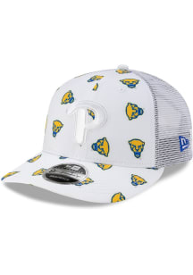 New Era Pitt Panthers All Over Mascot Low Pro 9FIFTY Adjustable Hat - White