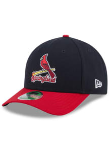 New Era Springfield Cardinals Player Replica M Crown 9FORTY Adjustable Hat - Navy Blue