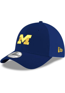 New Era Michigan Wolverines Mens Blue Neo 39THIRTY Flex Hat