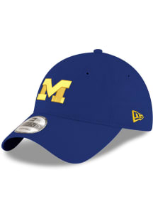 New Era Michigan Wolverines Casual Classic Adjustable Hat - Blue