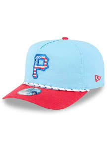 New Era Pittsburgh Pirates Light Blue 2025 MLB 4th of July Golfer Mens Snapback Hat