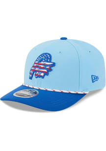 New Era Akron RubberDucks 2025 MiLB 4th of July 9SEVENTY Stretch Snap Adjustable Hat - Light Blue