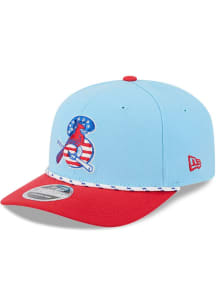 New Era Springfield Cardinals 2025 MiLB 4th of July 9SEVENTY Stretch Snap Adjustable Hat - Light B..