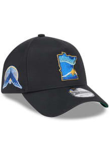 New Era Minnesota Twins 2024 MLB City Connect Black Stretch Snap 9FORTY Adjustable Hat - Black