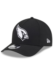 New Era Arizona Cardinals White Logo Tonal Team M Crown 9FORTY Adjustable Hat - Black