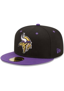 New Era Minnesota Vikings Mens Black Basic 59FIFTY Fitted Hat