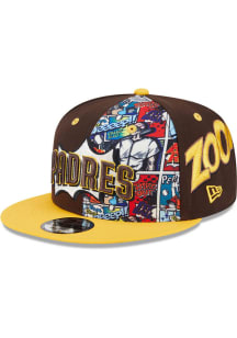 New Era San Diego Padres Brown 2025 Diamond Hero Collection 9FIFTY Mens Snapback Hat