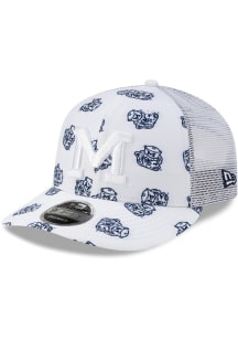 New Era Michigan Wolverines All Over Mascot Low Pro 9FIFTY Adjustable Hat - White