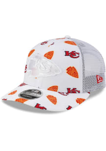 New Era Kansas City Chiefs All Over Mascot Low Pro 9FIFTY Adjustable Hat - White