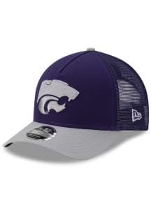 New Era K-State Wildcats Trucker 9FORTY M Crown Adjustable Hat - Purple