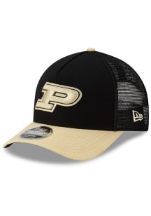 New Era Purdue Boilermakers Trucker 9FORTY M Crown Adjustable Hat - Black