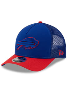 New Era Buffalo Bills Trucker 9FORTY M Crown Adjustable Hat - Blue