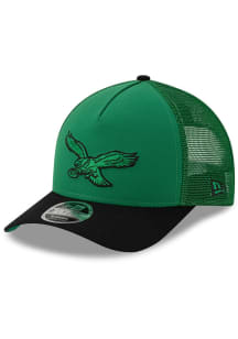 New Era Philadelphia Eagles Trucker 9FORTY M Crown Adjustable Hat - Green