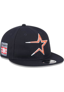 New Era Houston Astros Navy Blue 2025 Hall of Fame Weekend Retro Crown 9FIFTY Mens Snapback Hat