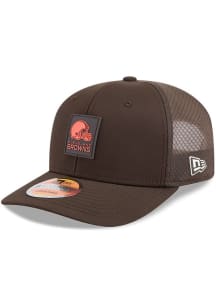 New Era Cleveland Browns 2025 NFL Sideline 9SEVENTY Trucker Adjustable Hat - Brown