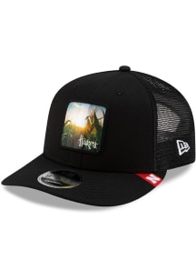 New Era Nebraska Cornhuskers Mascot Patch Low Pro 9FIFTY Adjustable Hat - Black