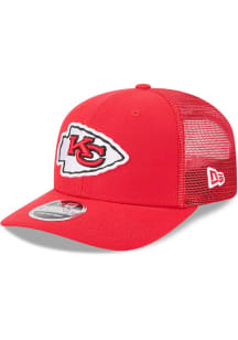New Era Kansas City Chiefs Team Stretch 9SEVENTY Trucker Adjustable Hat - Red