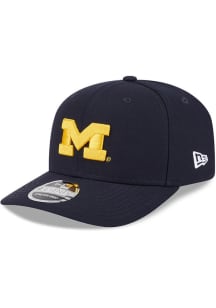 New Era Michigan Wolverines Team Stretch 9SEVENTY Adjustable Hat - Blue