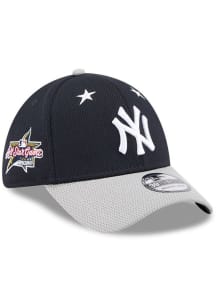 New Era New York Yankees Mens Navy Blue 2025 All Star Game 39THIRTY Flex Hat