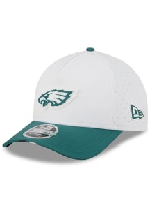 New Era Philadelphia Eagles 2025 Training Camp 9FORTY Mcrown Aframe Adjustable Hat - White