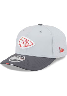 New Era Kansas City Chiefs 2025 Training Camp CW Stretch Snap 9SEVENTY Adjustable Hat - Grey
