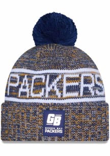 New Era Green Bay Packers Yellow 2025 NFL Sideline Cold Weather Sport Mens Knit Hat