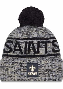 New Era New Orleans Saints Black 2025 NFL Sideline Cold Weather Sport Mens Knit Hat