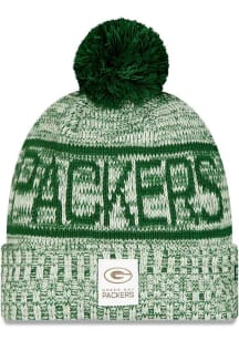 New Era Green Bay Packers White 2025 NFL Sideline Cold Weather Sport Mens Knit Hat